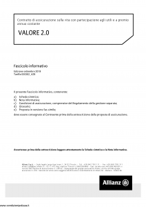 Allianz - Valore 2.0 Costante - Modello 8009 Edizione 09-2018 [48P]