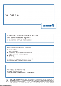 Allianz - Valore 2.0 Indicizzato - Modello 8004 Edizione 05-2015 [55P]