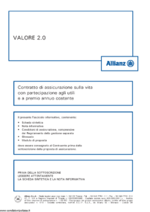 Allianz - Valore 2.0 - Modello 8003 Edizione 01-2013 [56P]