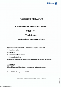 Allianz - You Take Care - Modello 50541044 Edizione 01-05-2013 [19P]