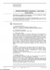 Allianz Ras - Sistema Risparmio Capitale Sicuro Clienti Fedeli Tariffa 38Ur04 - Modello 7357-cf Edizione 03-2010 [64P]