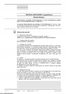 Allianz Ras - Sistema Risparmio Capitale Sicuro Sicuro Di Crescere Tariffa 38Ur05 - Modello 7369 Edizione 03-2010 [68P]