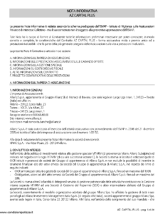 Allianz Subalpina - Az Capital Plus - Modello azmp001 Edizione 28-09-2009 [28P]