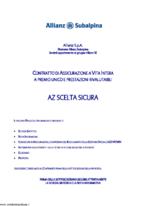 Allianz Subalpina - Az Scelta Sicura - Modello bgb003 Edizione 31-05-2012 [38P]