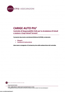 Amissima - Carige Auto Piu' - Modello cpa002 Edizione 01-2019 [34P]