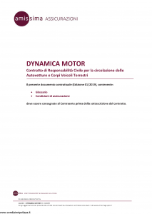 Amissima - Dynamica Motor - Modello ara001 Edizione 01-2019 [46P]