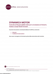 Amissima - Dynamica Motor - Modello ara007 Edizione 01-2019 [40P]
