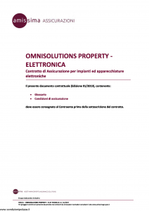 Amissima - Omnisolutions Property Elettronica - Modello 60023c Edizione 01-2019 [14P]