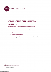 Amissima - Omnisolutions Salute Malattie - Modello 60024b Edizione 01-2019 [35P]