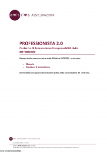 Amissima - Professionista 2.0 - Modello 60016a Edizione 01-2019 [19P]