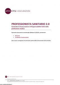 Amissima - Professionista Sanitario 2.0 - Modello 60017 Edizione 01-2019 [11P]