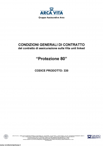 Arca Vita - Protezione 80 - Modello nd Edizione nd [59P]