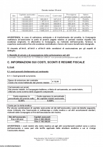 Arca Vita - Salva Mutuo 10 Formula Unica - Modello nd Edizione 01-10-2015 [29P]