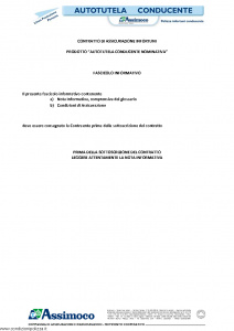 Assimoco - Autotutela Conducente Nominativa - Modello d-infcond-v-cg-02 Edizione 05-2014 [15P]