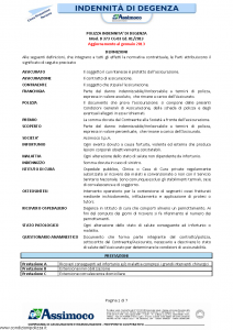 Assimoco - Indennita' Di Degenza - Modello d-373-cg-03 Edizione 01-2013 [7P]