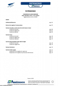 Assimoco - Patrimonio - Modello glb-003-1-cg-01 Edizione 01-2011 [24P]