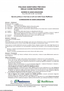 Assimoco - Polizza Sanitaria Per Soci Delle Casse Raiffesen - Modello mal-007-cg-bz Edizione 03-2008 [6P]