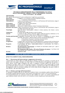 Assimoco - Rc Professionale - Modello d-375-cg-01 Edizione 06-2007 [11P]