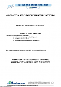 Assimoco - Rimborso Spese Mediche - Modello d-372-cg-02 Edizione 04-2013 [20P]