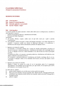 Assitalia - Clausole Speciali Sezione Incendio - Modello nd Edizione 2007 [6P]