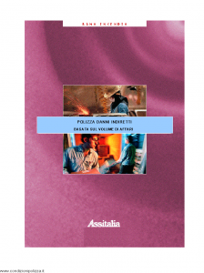 Assitalia - Polizza Danni Indiretti - Modello 11062 Edizione 2001 [19P]