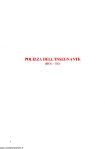 Assitalia - Polizza Dell'Insegnante - Modello 16226 Edizione 09-2003 [11P]