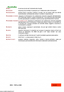 Assitalia - Telettra Uffici - Modello nd Edizione 2003 [20P]