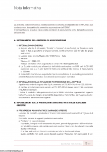 Augusta - Benevita Flash Contratto Di Assicurazione Sulla Vita Di Puro Rischio - Modello av1008e.d10 Edizione 30-11-2010 [30P]