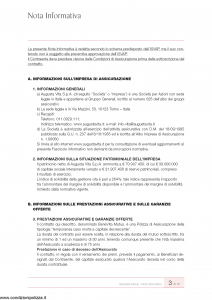 Augusta - Benevita Mutuo Contratto Di Assicurazione Sulla Vita Di Puro Rischio - Modello av1125e.d10 Edizione 30-11-2010 [34P]