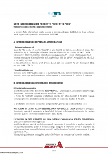 Augusta - Benevita Plus Contratto Di Assicurazione Sulla Vita Di Puro Rischio - Modello nd Edizione 10-2005 [38P]