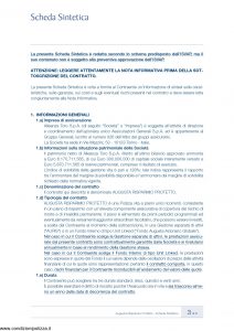 Augusta - Risparmio Protetto Contratto Di Assicurazione Sulla Vita - Modello av1242.512 Edizione 05-2012 [70P]