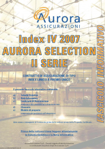 Aurora - Index Iv 2007 Aurora Selection Ii Serie - Modello 743e Edizione 05-2007 [44P]