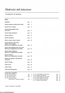 Aurora - Multirischi Dell'Abitazione - Modello nd Edizione 01-04-2004 [33P]