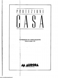 Aurora - Protezione Casa - Modello nd Edizione 05-1992 [SCAN] [6P]