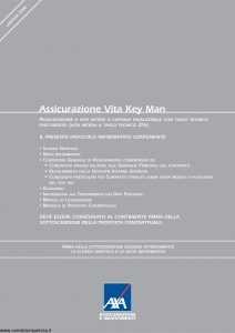 Axa - Assicurazione Vita Key Man - Modello 4745 Edizione 01-10-2008 [56P]