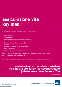 Axa - Assicurazione Vita Key Man - Modello 4781 Edizione 08-08-2013 [44P]