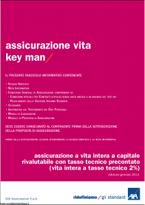 Axa - Assicurazione Vita Key Man - Modello 4781 Edizione 30-01-2014 [44P]