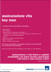 Axa - Assicurazione Vita Key Man - Modello 4800 Edizione 12-2014 [42P]