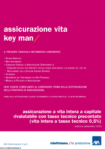 Axa - Assicurazione Vita Key Man - Modello 4808 Edizione 31-01-2017 [44P]