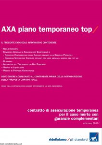 Axa - Axa Piano Temporaneo Top - Modello 4760 Edizione 31-03-2010 [40P]
