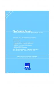 Axa - Axa Progetto Acconto - Modello 4613 Edizione 31-03-2007 [42P]