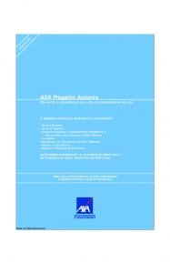 Axa - Axa Progetto Acconto - Modello 4613 Edizione 31-03-2008 [42P]