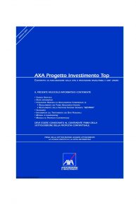 Axa - Axa Progetto Investimento Top - Modello 4655 Edizione 31-03-2007 [70P]