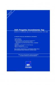 Axa - Axa Progetto Investimento Top - Modello 4655 Edizione 31-03-2008 [70P]