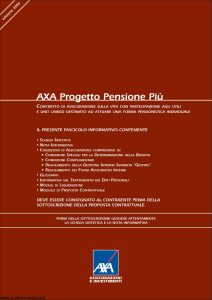 Axa - Axa Progetto Pensione Piu' - Modello 4684 Edizione 15-05-2006 [100P]