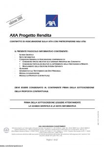 Axa - Axa Progetto Rendita - Modello 4624 Edizione 31-03-2008 [64P]