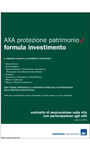 Axa - Axa Protezione Patrimonio Formula Investimento - Modello 4737 Edizione 31-03-2009 [46P]