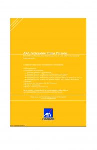 Axa - Axa Protezione Prima Persona - Modello 4661 Edizione 18-04-2007 [52P]