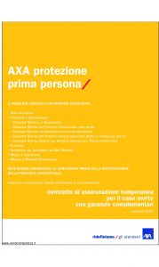 Axa - Axa Protezione Prima Persona - Modello 4661 Edizione 31-03-2009 [52P]