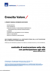 Axa - Crescita Valore - Modello 4770 Edizione 12-2015 [38P]